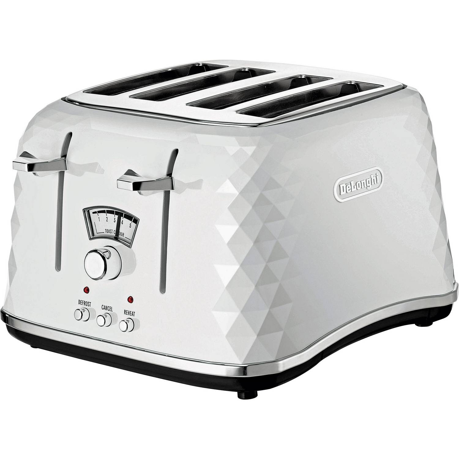 De'Longhi CTJ4003 Brillante 4 Slice Toaster - White