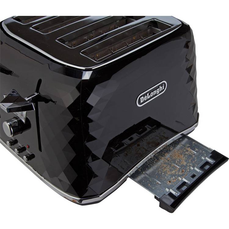 De'Longhi CTJ4003 Brillante 4 Slice Toaster - Black