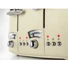 De'Longhi CTO4.BG Argento Flora 4 Slice Toaster - Beige