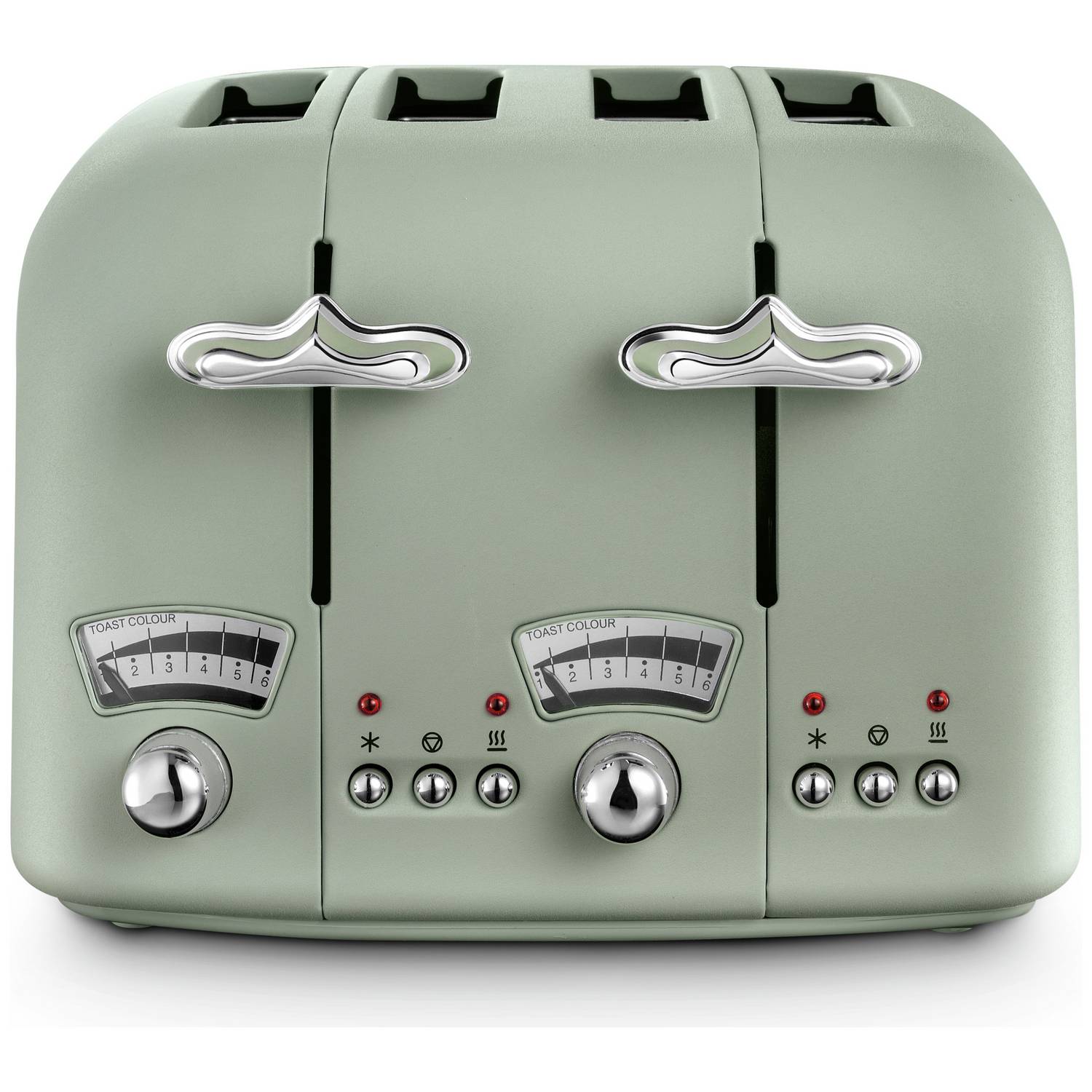 De'Longhi CTO4.GR Argento Flora 4 Slice Toaster - Green