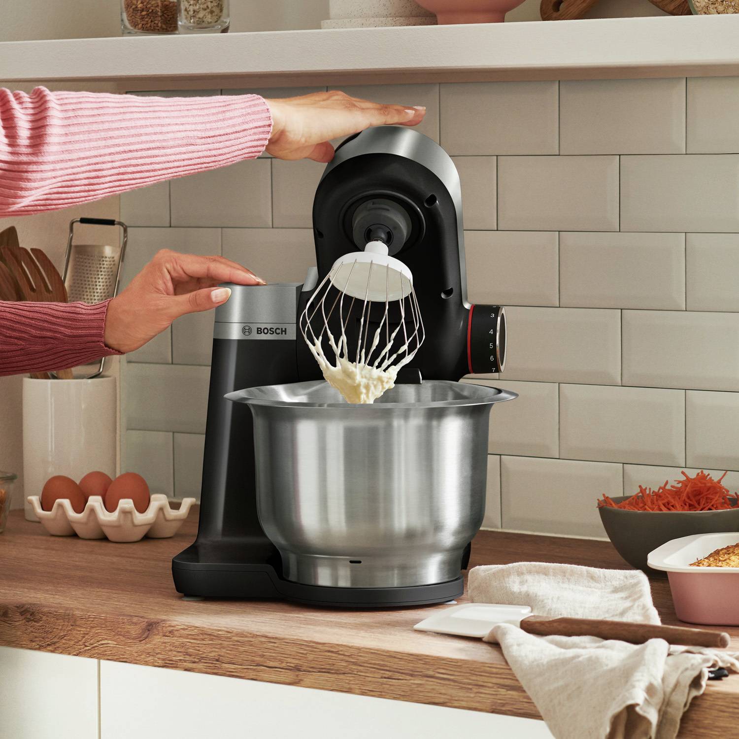 Bosch MUMS2VM40G 7-in-1 Stand Mixer, Juicer, Shredder, Black